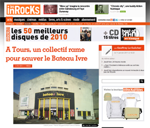 capture écran site les inrocks